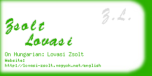 zsolt lovasi business card
